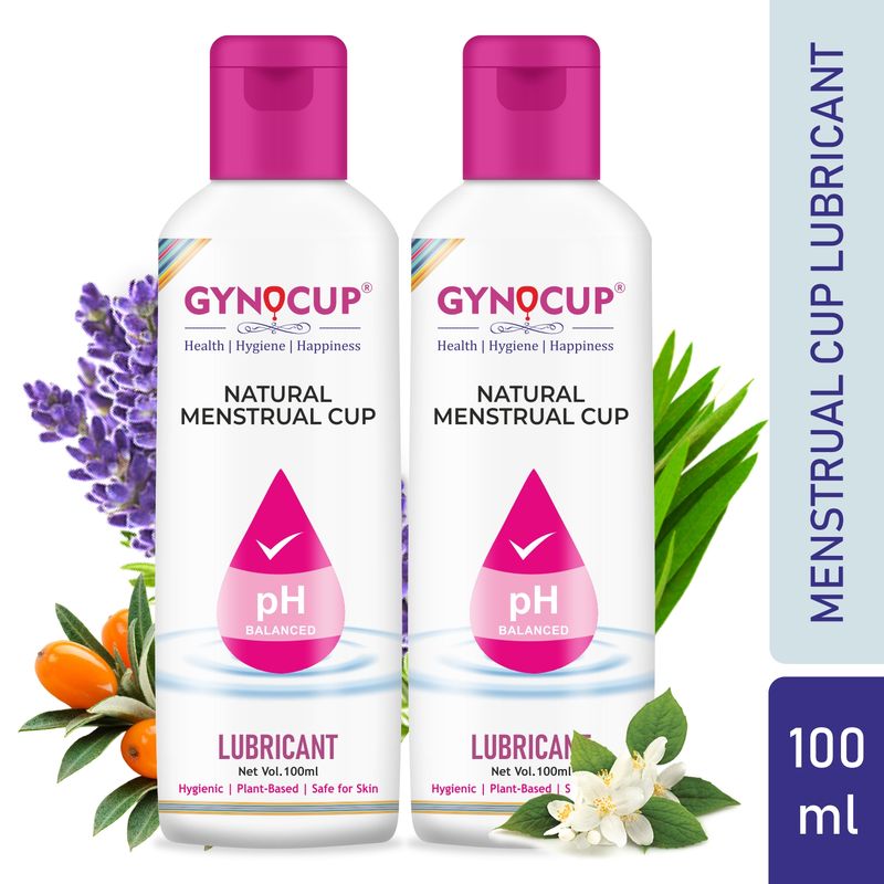 Gynocup Menstrual Cup Lubricant Water Based & Ph Balanced (Pack Of 2