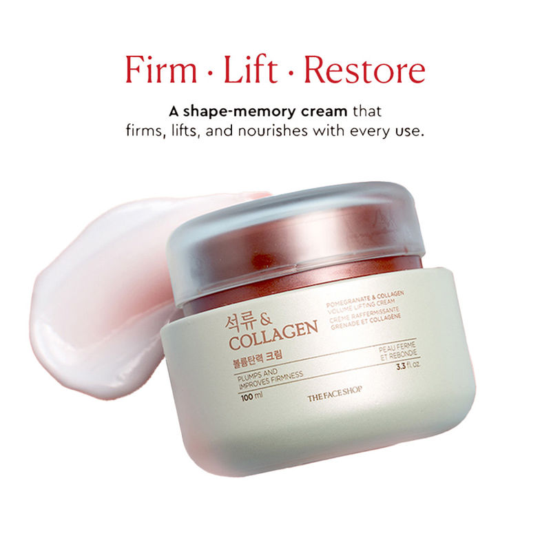 The Face Shop Pomegranate & Collagen Korean Beauty Moisturizer Anti Aging Day & Night Cream