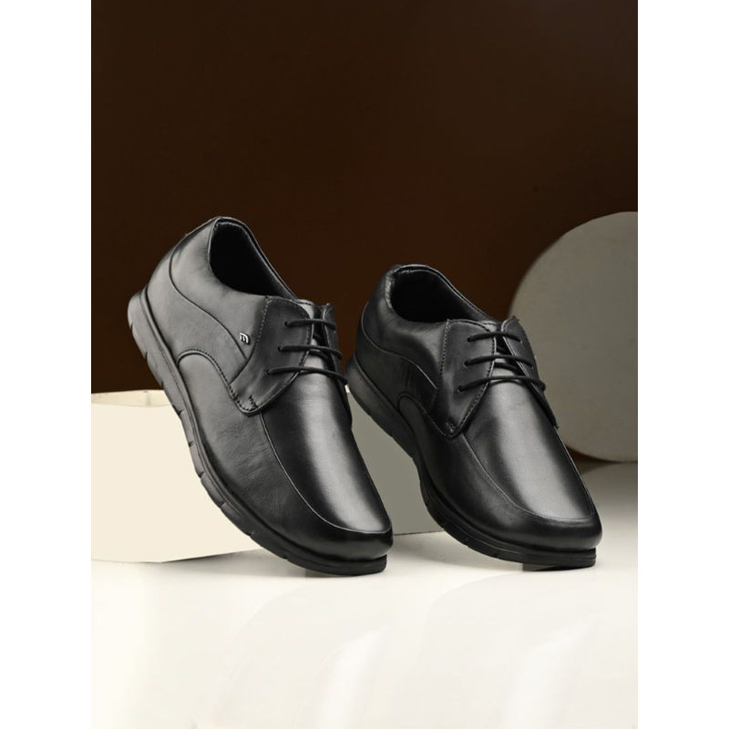 EGOSS Zero Gravity Genuine Leather Black Formal Lace-Up Derbies (UK 9)