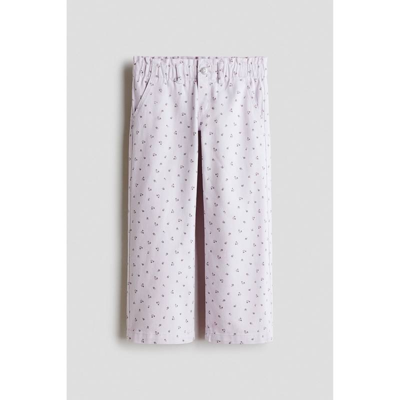 H&M Girls Purple Wide Leg Paper Bag Jeans (1.5-2 Years)