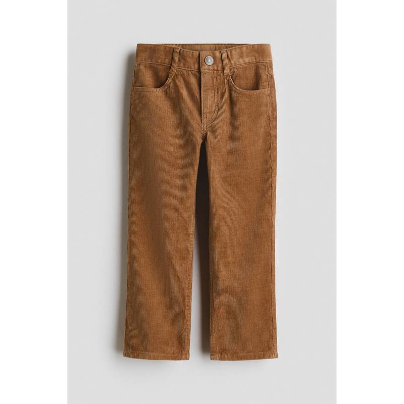 H&M Boys Brown Relaxed Fit Corduroy Trousers (1.5-2 Years)