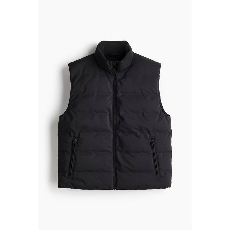H&M Men Black Windproof & Water-Repellent Puffer Gilet (M)