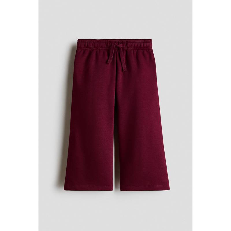 H&M Girls Red Wide-Leg Brushed-Inside Pant (1.5-2 Years)