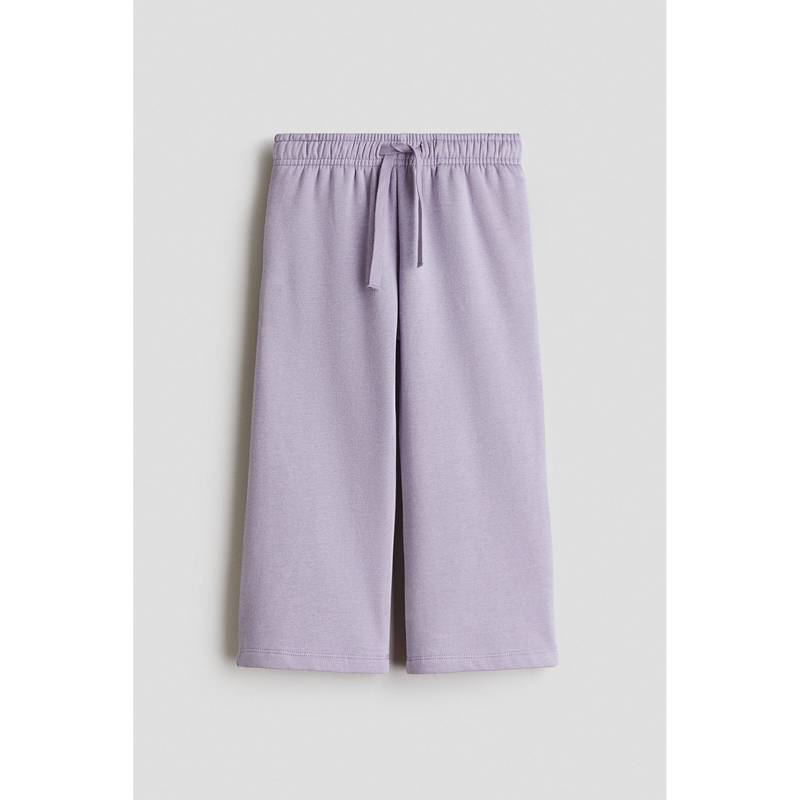 H&M Girls Purple Wide-Leg Brushed-Inside Pant (1.5-2 Years)