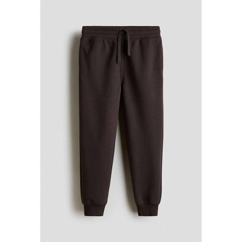 H&M Boys Brown Brushed-Inside Joggers (8-9 Years)