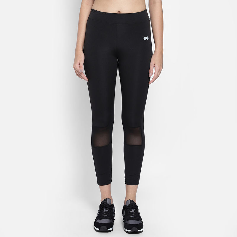 Clovia Activewear Ankle Length Sports Tights - Black (M)