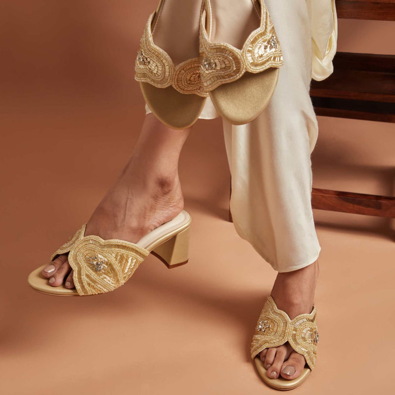 THE CAI STORE Gilded Heels-Gold (EURO 36)