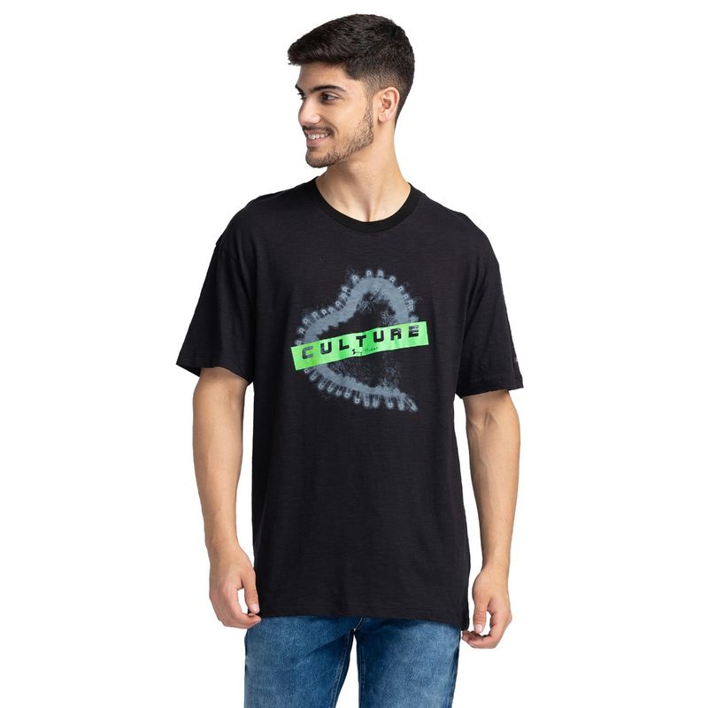 Being Human Men Short Sleeve T-Shirt Black (S)