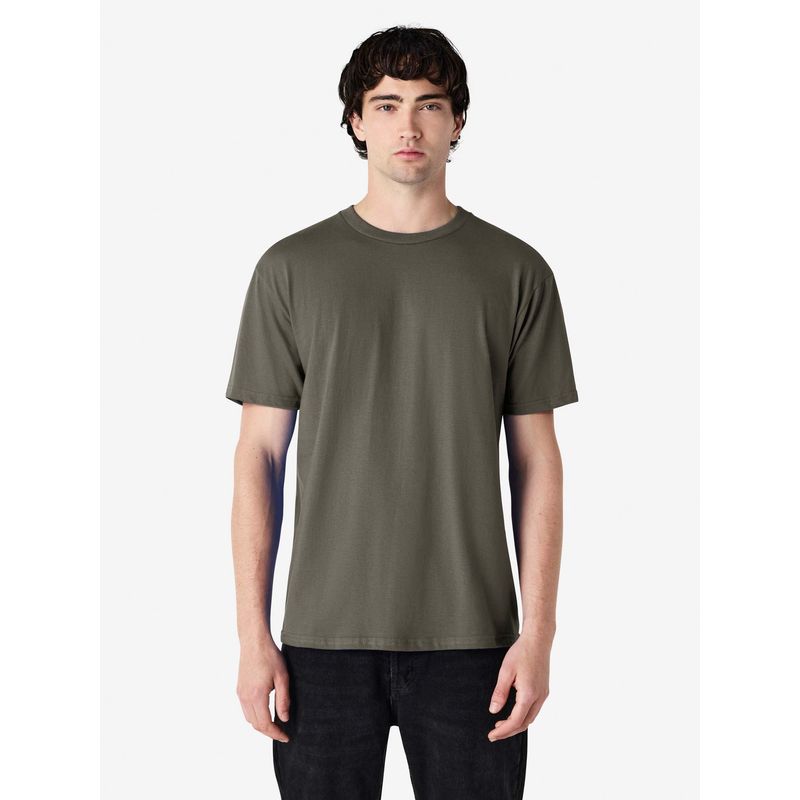 Gildan Olive Soft Style Midweight Adult T-Shirt (L)