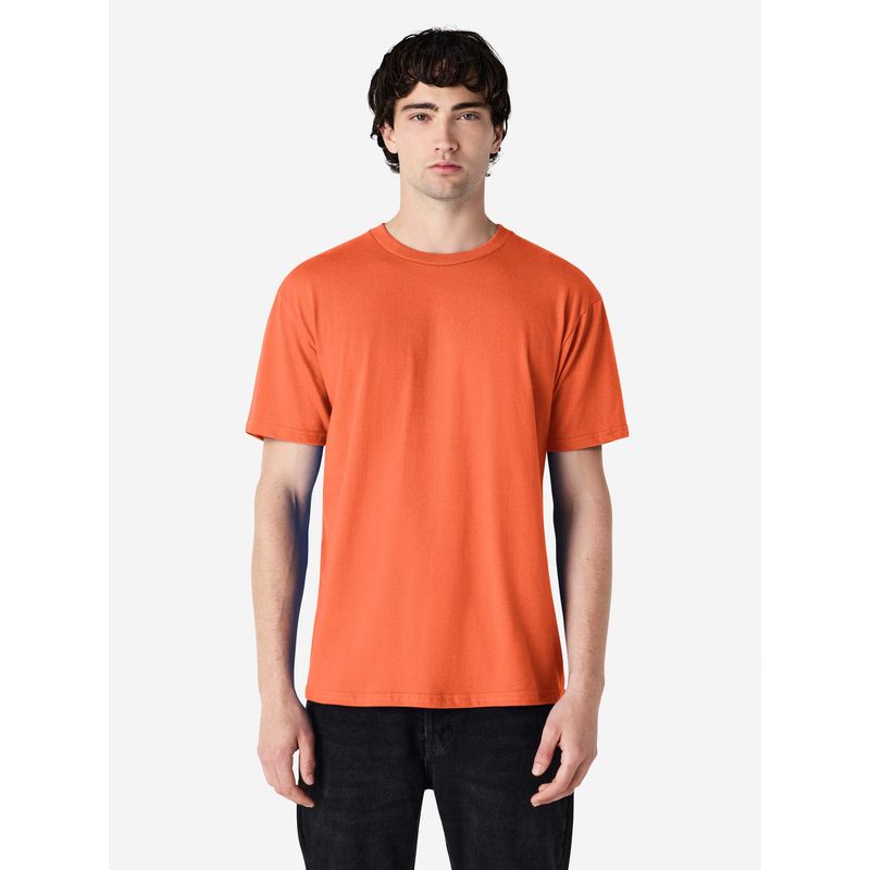 Gildan Orange Soft Style Midweight Adult T-Shirt (S)