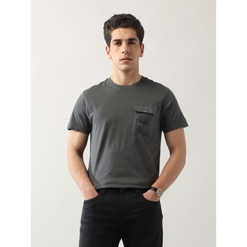 Arrow Newyork Men's Solid Night Is Young T-Shirt (M)