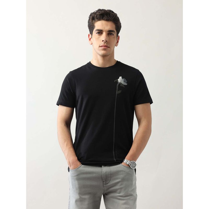 Arrow Newyork Men's Floral Printed Night Is Young T-Shirt (M)