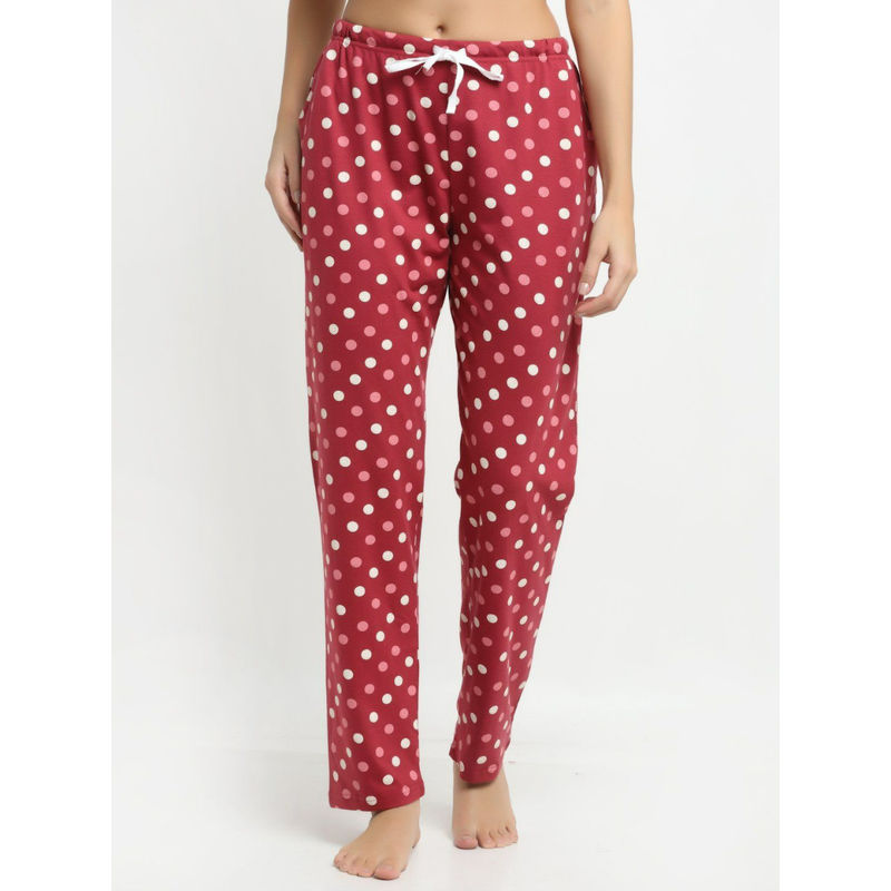 Kanvin Womens Printed Pyjamas Red (S) Red