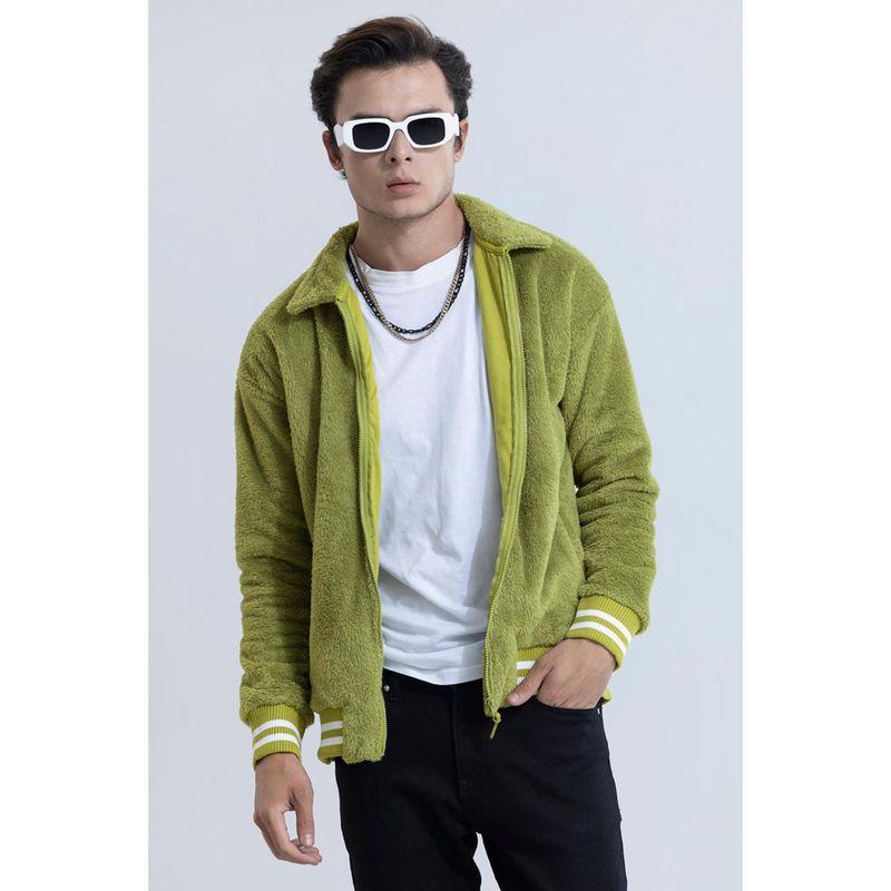 Snitch Chamois Green Fur Jacket (2XL)