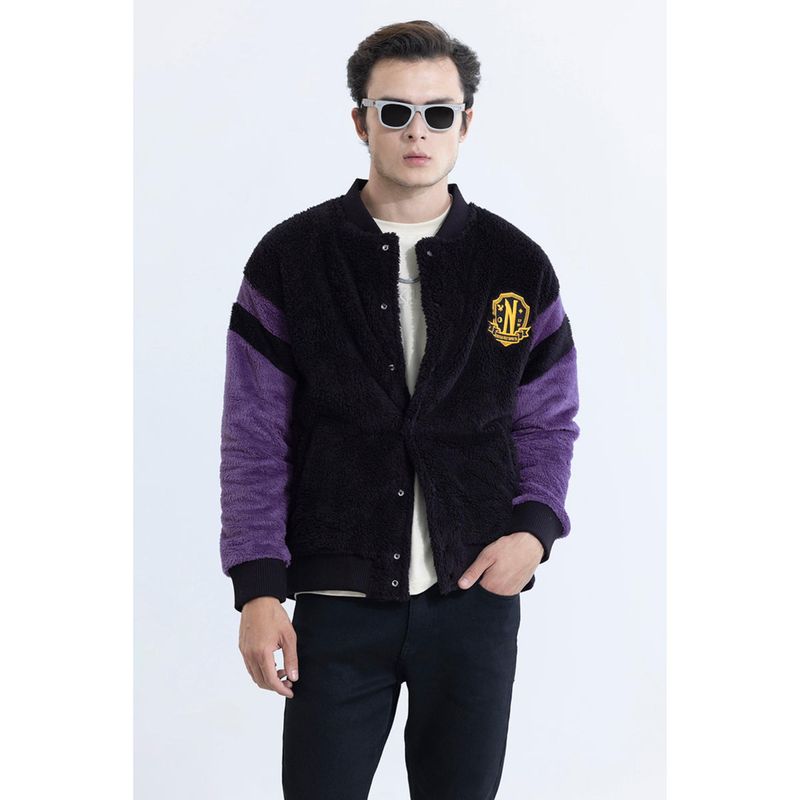 Snitch Outcasts Black Varsity Jacket (L)