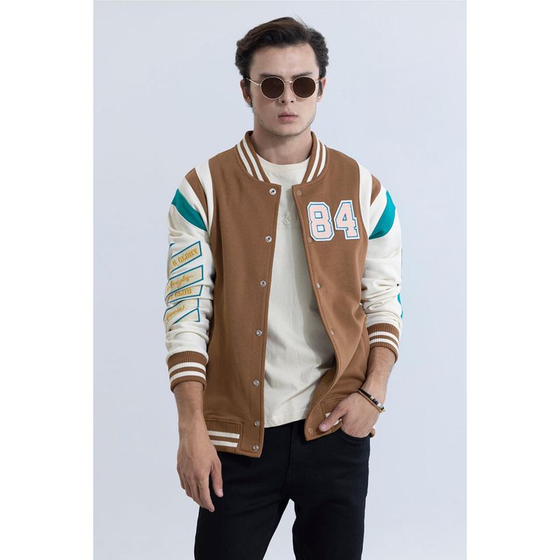 Snitch Fight Club Brown Varsity Jacket (2XL)