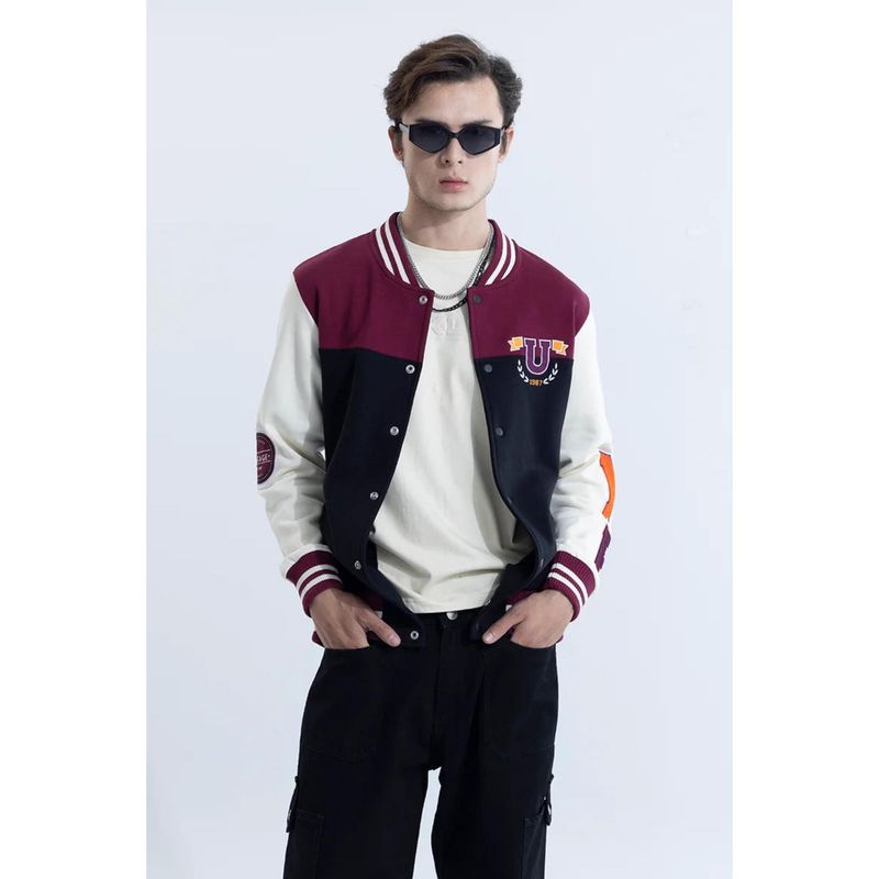 Snitch Champs Burgundy Varsity Jacket (2XL)