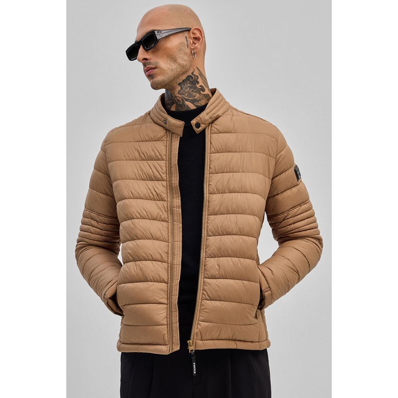 Snitch Light Brown Puffer Jacket (XL)