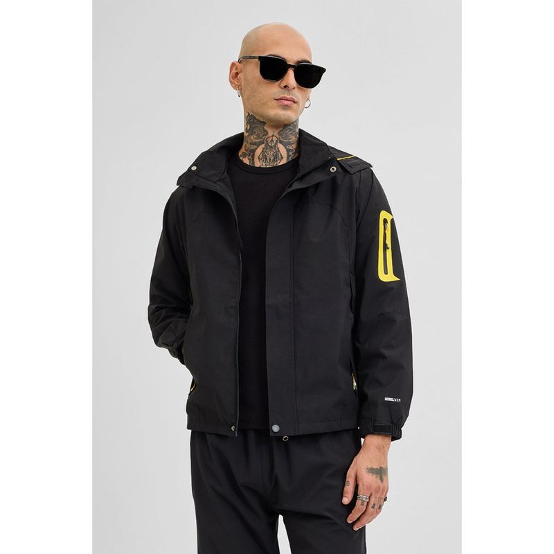 Snitch Black Water-Resistant Jacket with Detachable Hoodie (Set of 2) (2XL)