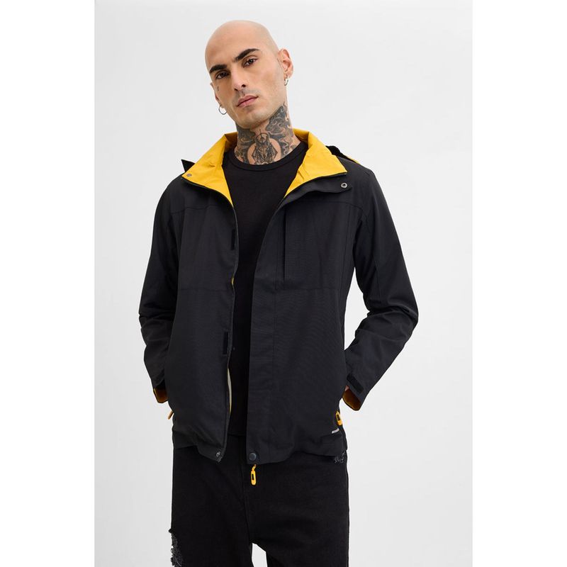 Snitch Black Water-Resistant Jacket with Detachable Hoodie (Set of 2) (2XL)