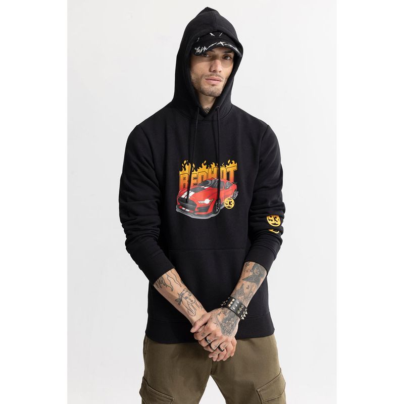 Snitch Red Hot Car Black Hoodie (XL)