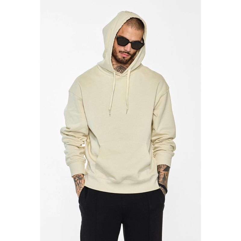 Snitch Core Lab Cream Solid Hoodie (2XL)
