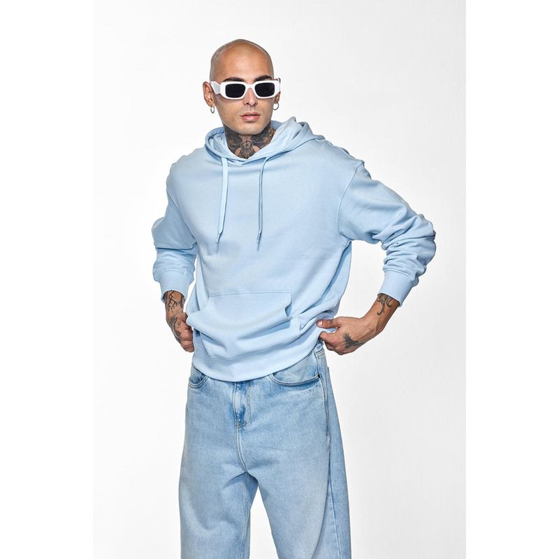 Snitch Core Lab Light Blue Solid Hoodie (L)