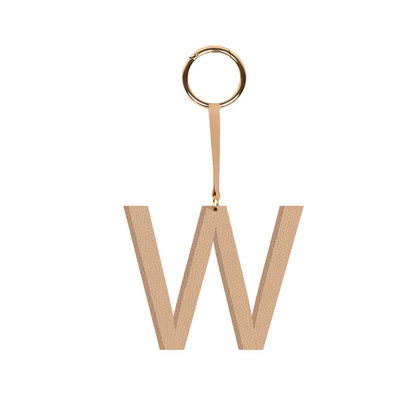 Buy Tann Trim Beige Letter Bag Charm Letter W Online