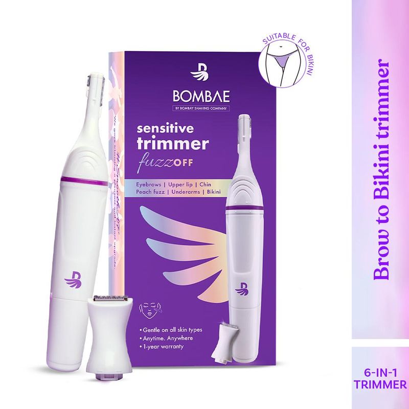 Bombae 6-In-1 Trimmer For Women-Electric Hair Removal Trimmer For Eyebrow, Underarms And Bikini
