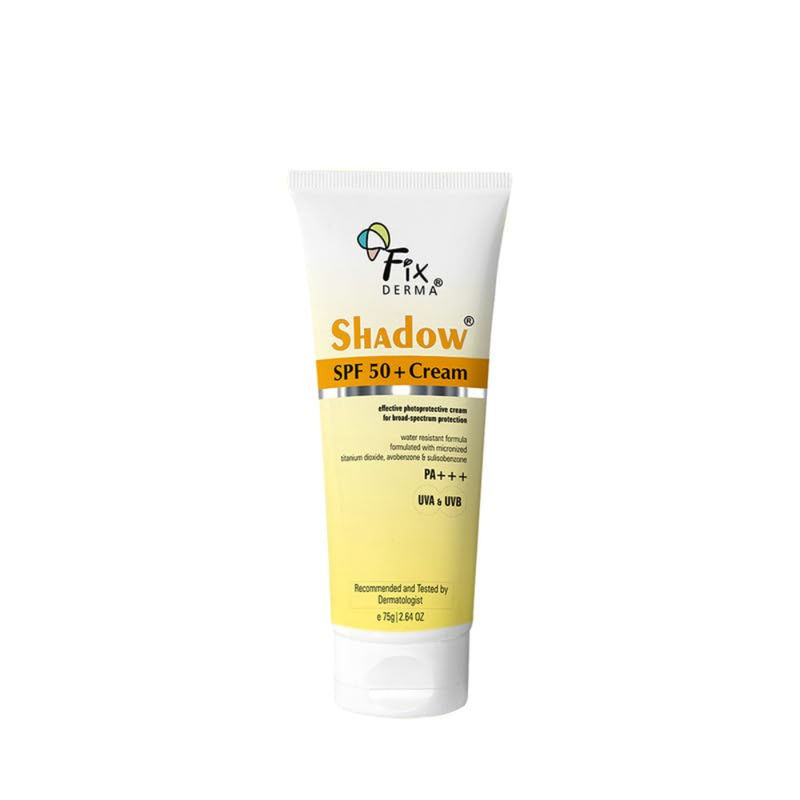 Fixderma Shadow Sunscreen SPF 50+ Cream For Dry Skin, PA+++ Protection & Water Resistant