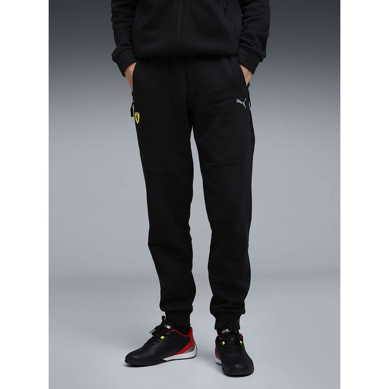 Puma Black Solid Regular Fit Joggers (XS)