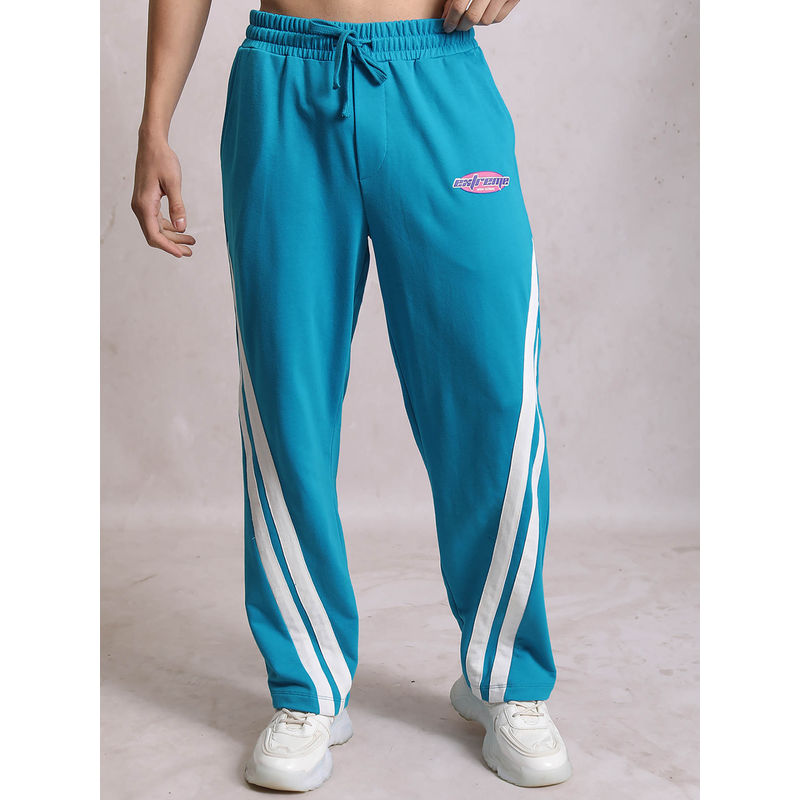 HIGHLANDER Blue Colorblock Relaxed Fit Trackpant (32)