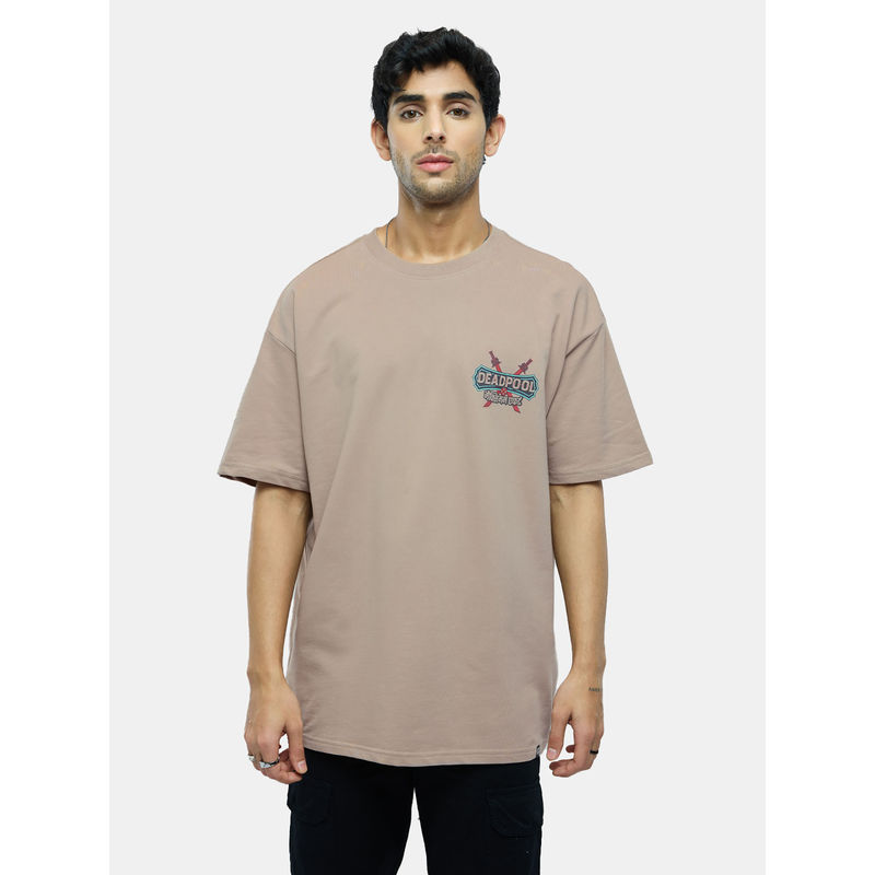 The Souled Store Truck Art Deadpool Oversized T-Shirt (XL)