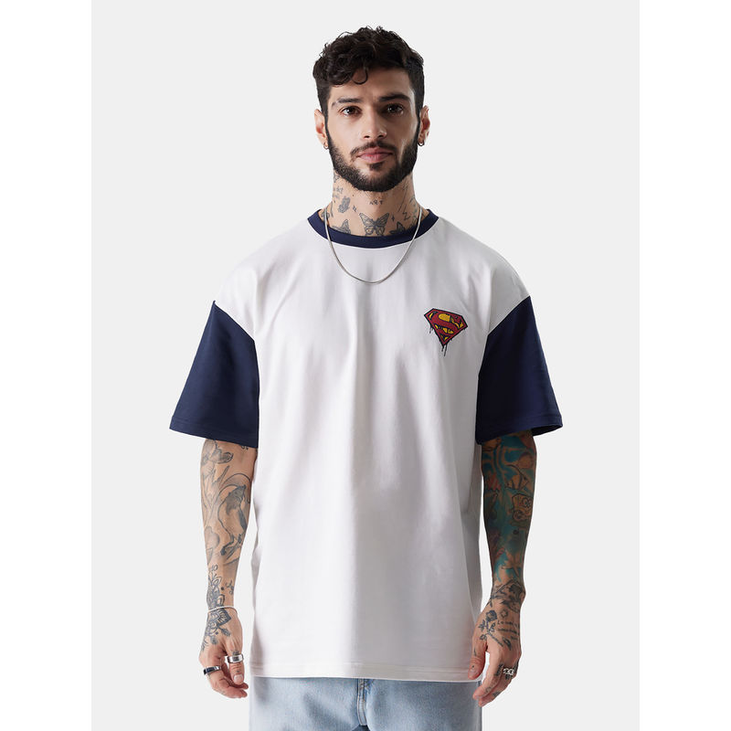 The Souled Store Superman The Man Of Steel Oversized T-Shirt (2XL)