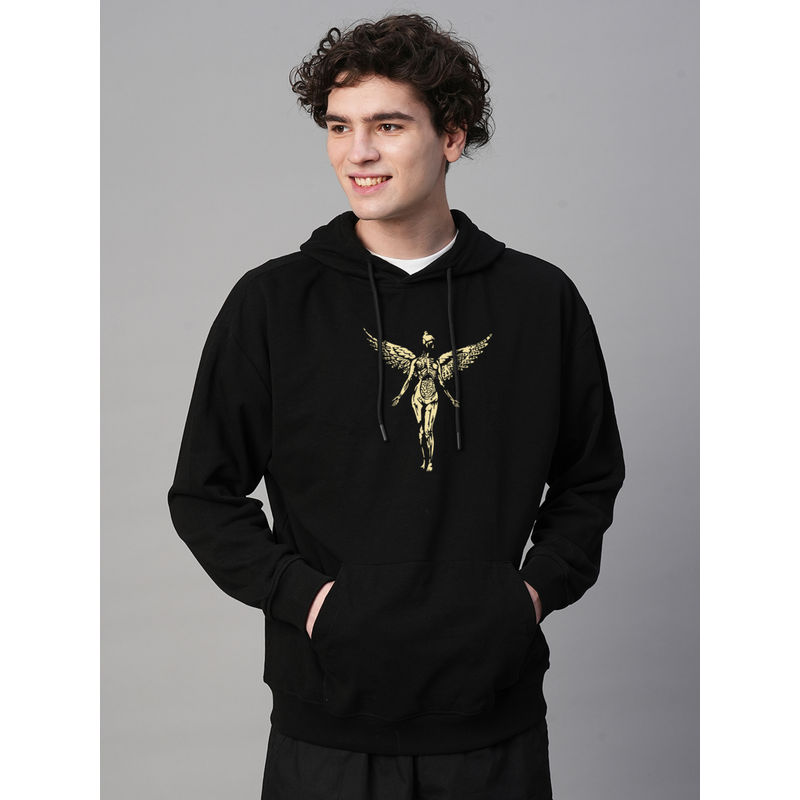 PRONK Vintage Nirvana Men Drop Shoulder Premium Terry Hoodie (M)