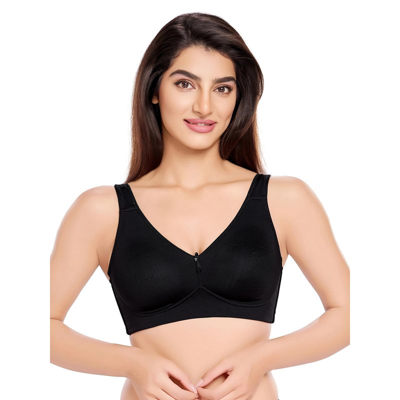 Juliet Womens Plush Perfection Minimiser Bra Black (38C)