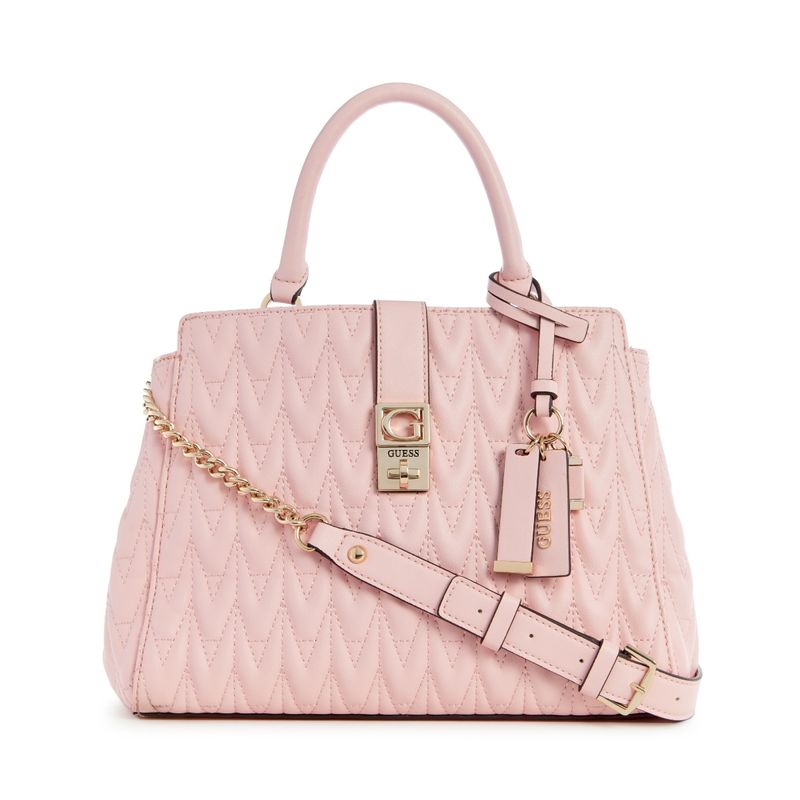 Guess Pink Regilla Girlfriend Satchel Bag: Buy Guess Pink Regilla ...