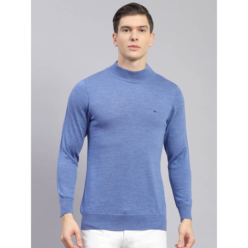 Monte Carlo Blue Mix Solid Pullover (XL)