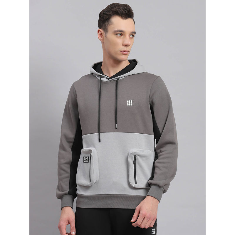 Rock.it Grey Colorblock Hoodie (S)