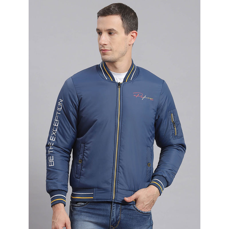 Monte Carlo Blue Printed Jacket (XL)