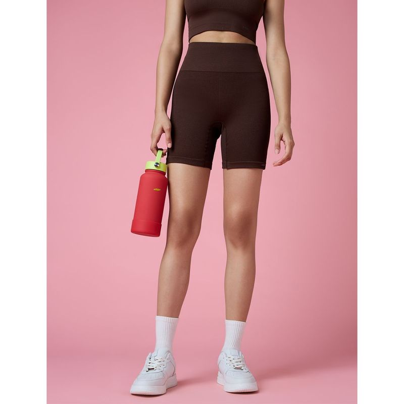 FEIER Brown Flexrib Bike Shorts (S)