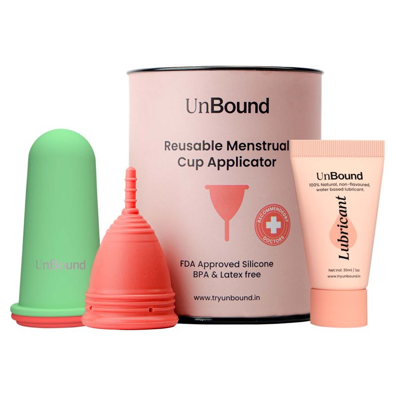 Buy UnBound Reusable Menstrual Cup Applicator with Lubricant Medium
