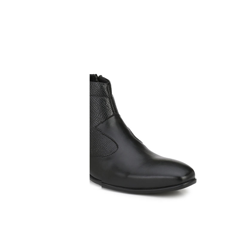 Delize Solid Black Chelsea Boots (UK 10)