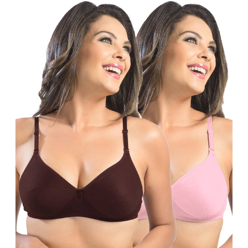 Sonari Catwalk Women's T-Shirt Bra-Pack of 2 - Multi-Color (30B)