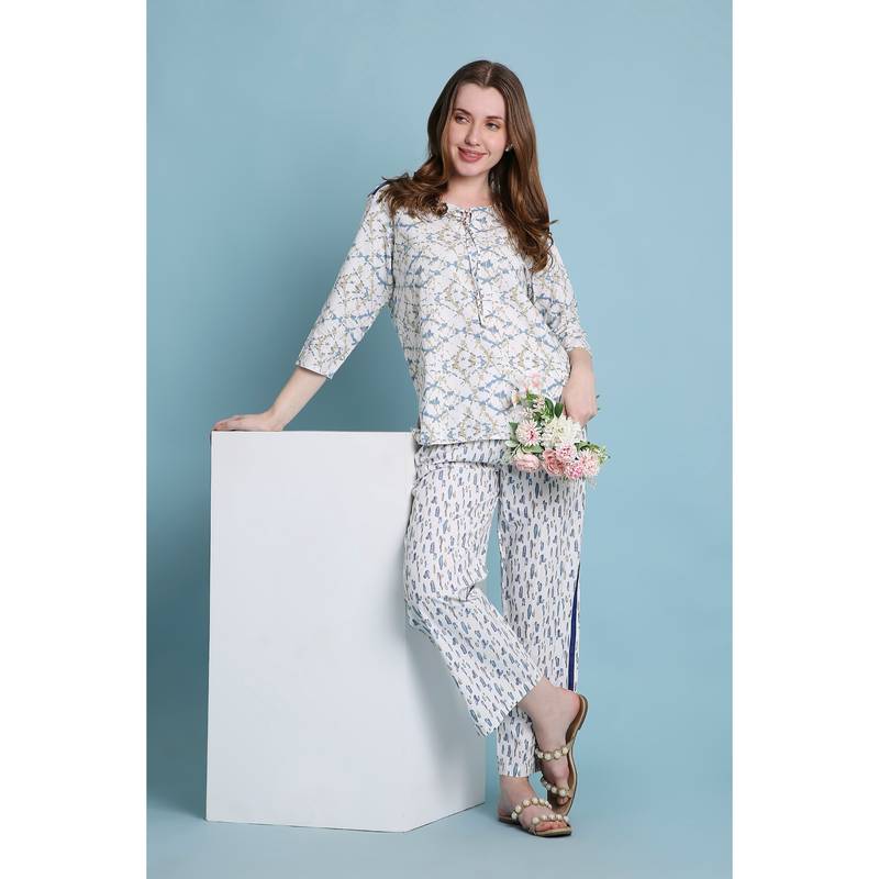 Tuna London Splash Printed Top and Pant (S)