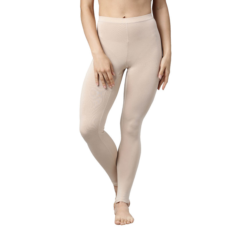 Enamor Women's Thermal Legging With Sweat Wicking And Antimicrobial Finish - Nude (XL)