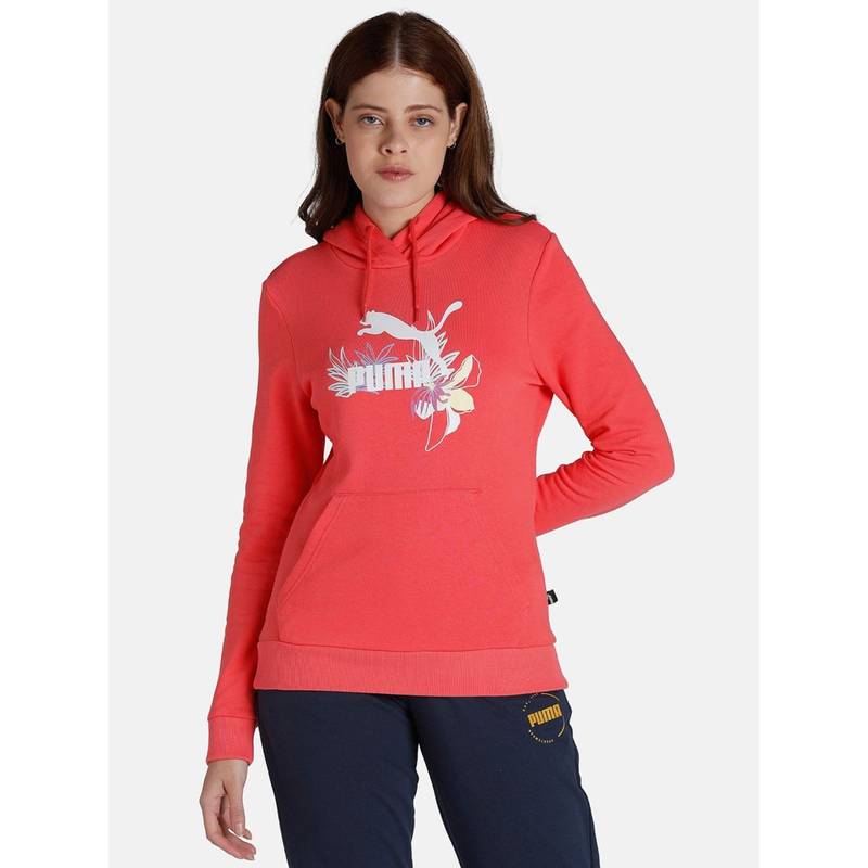 Puma Graphic 4 Women Orange Hoodie (S)