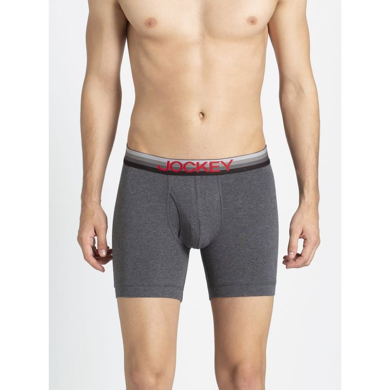 Jockey Charcoal Melange Boxer Brief - Style Number- ZN03 (S)