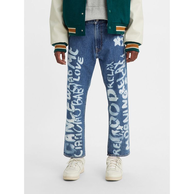 Levi's Mens 551Z Blue Loose Straight Fit Jeans (38)