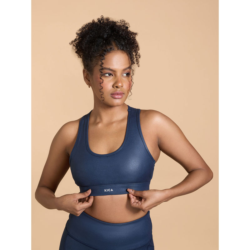 Kica Liquid Medium Support Sports Bra For Gym And Training (L)